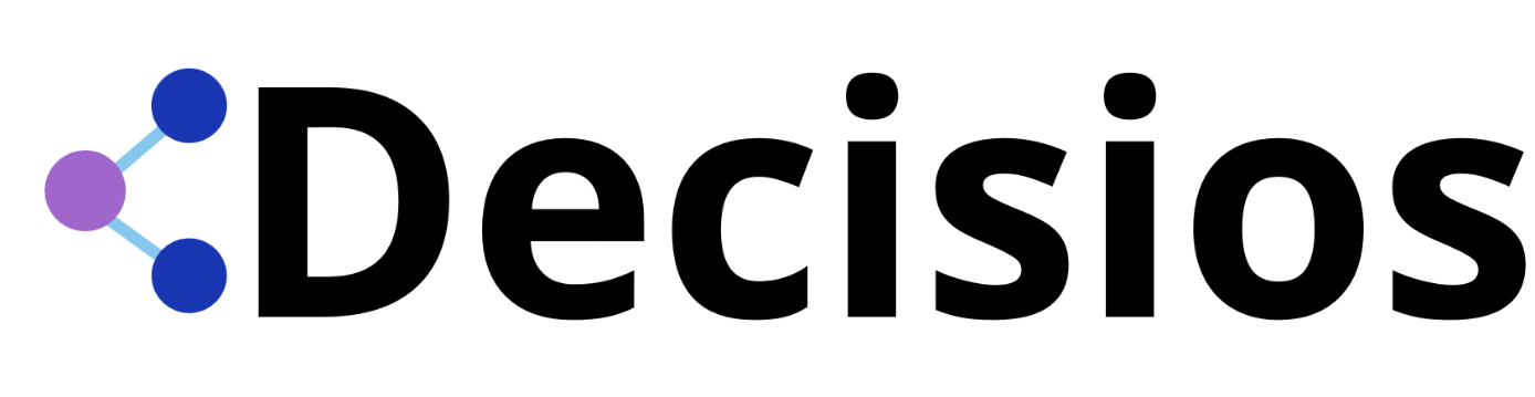 Logo Decisios, nœuds colorés